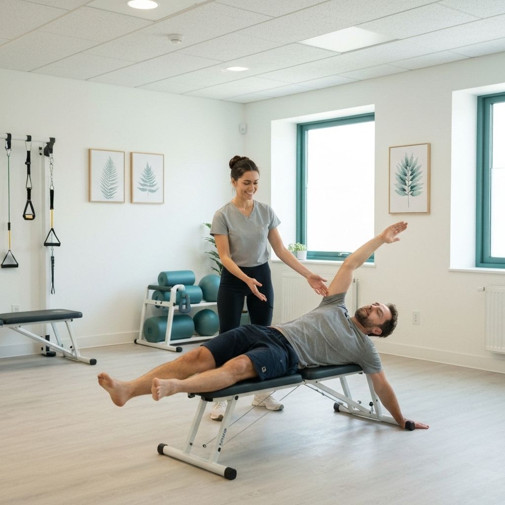 Therapeutic stretching and mobility session